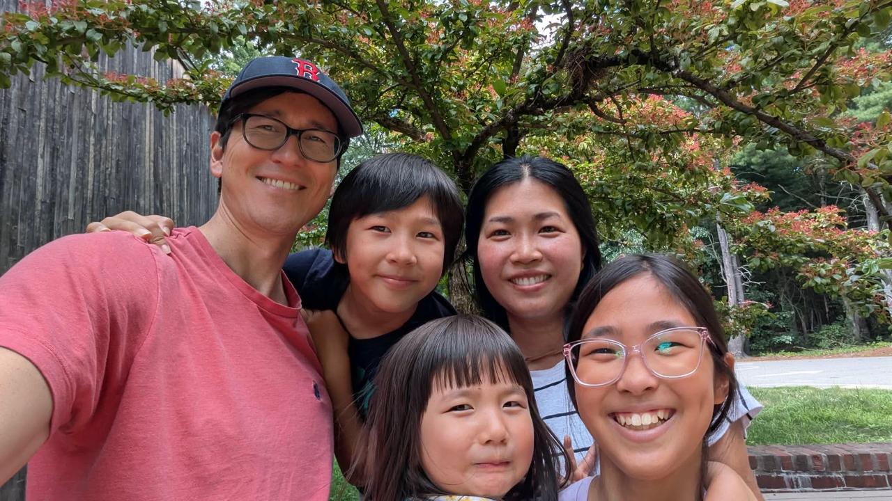 Sayaka with her family